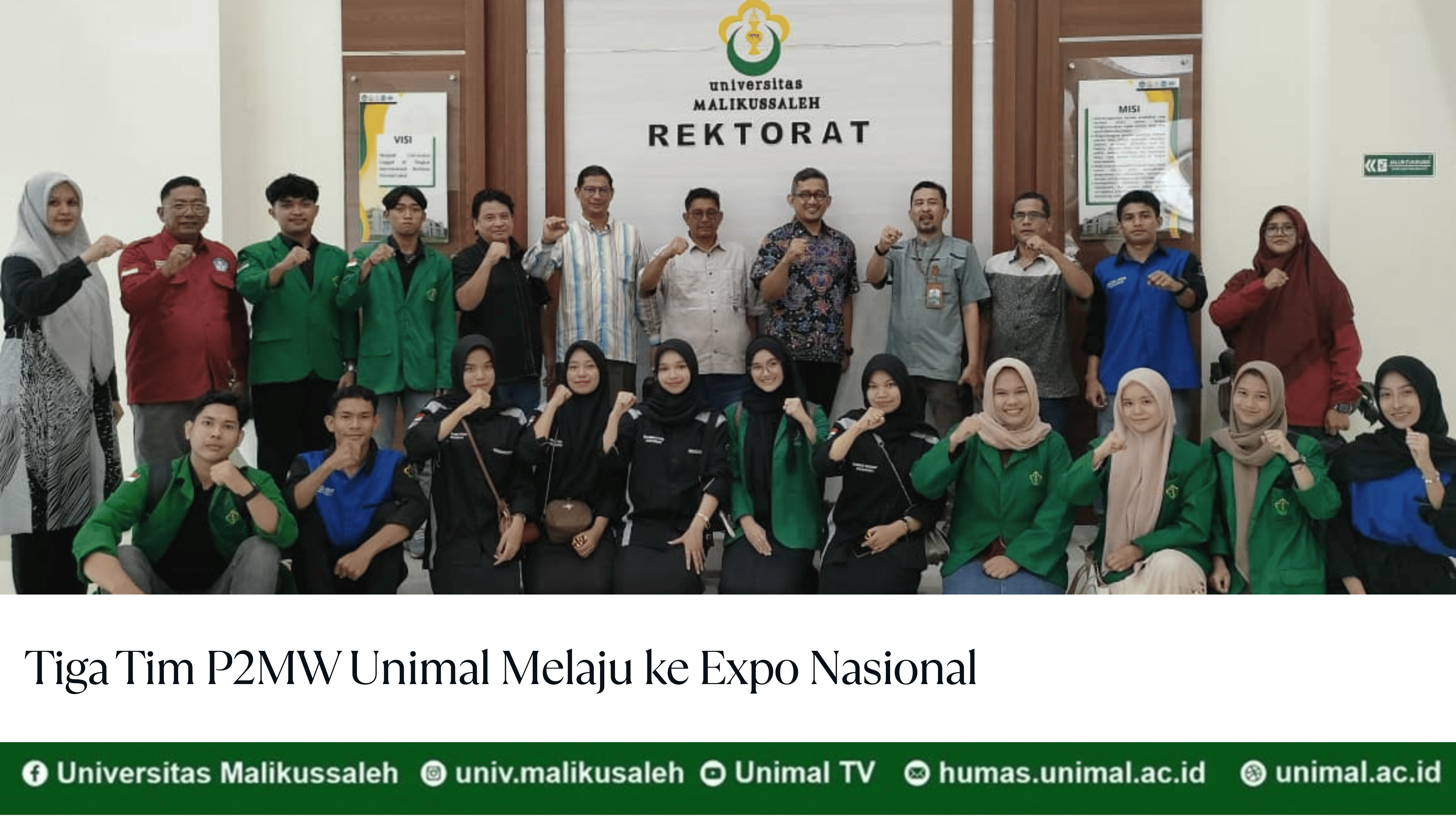 Tiga Tim P2MW Unimal Melaju ke Expo Nasional